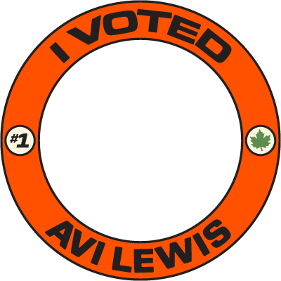 I voted Avi Lewis - Orange